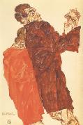 Egon Schiele The Truth Unveiled oil on canvas